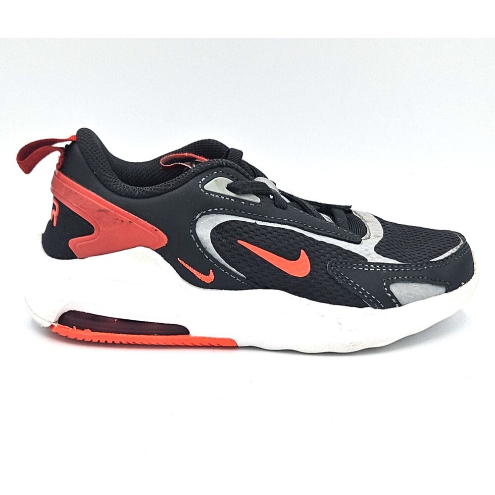 Nike Air Max Bolt Boys 13C Black White Red Athletic Running Shoes Sneakers